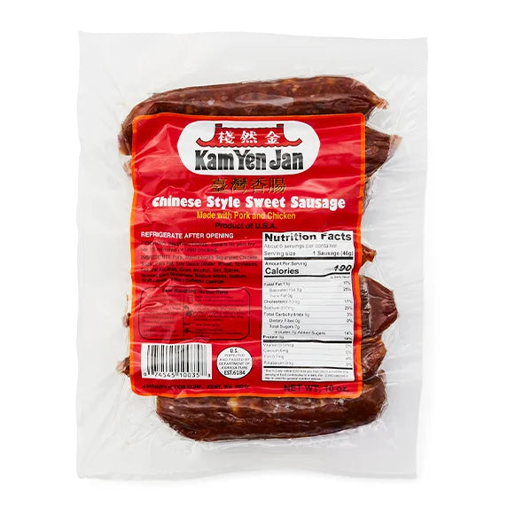 Kam Yen Jan Chicken And Pork Sausage Sweet 4010oz January Foods 8145